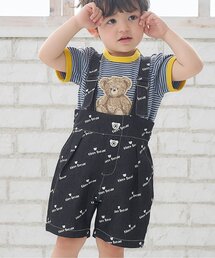 apres les cours | tiny bearサスペンダー付きパンツ(デニムパンツ)