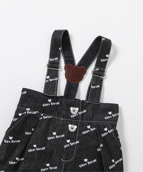 apres les cours(アプレレクール)の「tiny bearサスペンダー付きパンツ(デニムパンツ・キッズ・ブラック・120/110/100/90/80)」の9枚目の写真