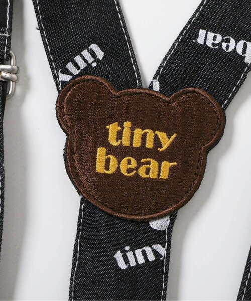 apres les cours(アプレレクール)の「tiny bearサスペンダー付きパンツ(デニムパンツ・キッズ・ブラック・120/110/100/90/80)」の11枚目の写真