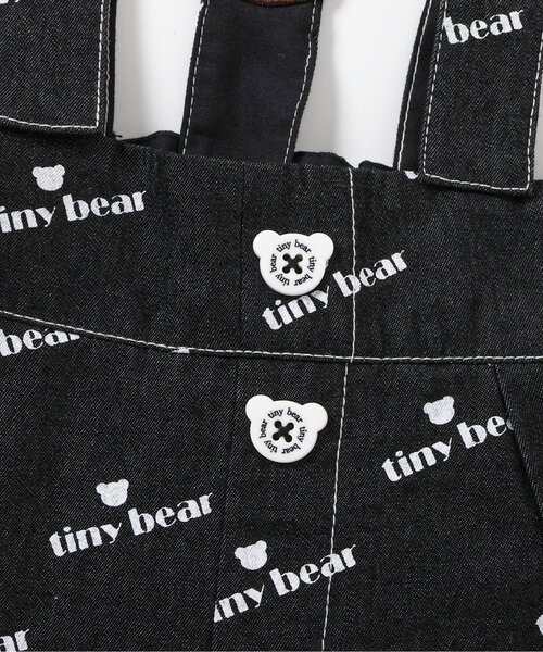 apres les cours(アプレレクール)の「tiny bearサスペンダー付きパンツ(デニムパンツ・キッズ・ブラック・120/110/100/90/80)」の12枚目の写真