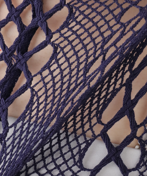 EDIT. FOR LULU(エディットフォールル)の「【EUCHRONIA/ユークロニア】Stretch lace short sleeve tee(ニット/セーター・レディース・ネイビー・FREE)」の14枚目の写真