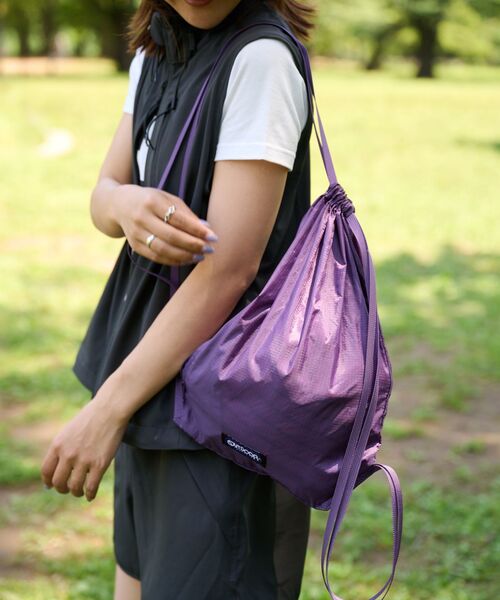 OUTDOOR PRODUCTS(アウトドアプロダクツ)の「RIPSTOP KNAPSACK(バックパック/リュック・レディース・ブラック/ピンク系その他/ブルー系その他/パープル・FREE)」の13枚目の写真