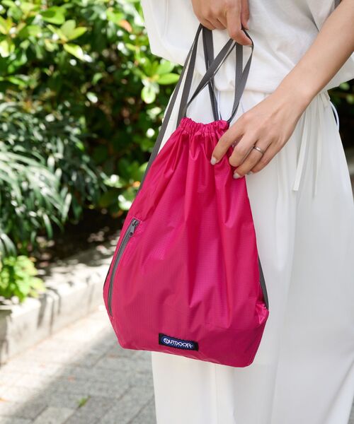 OUTDOOR PRODUCTS(アウトドアプロダクツ)の「RIPSTOP KNAPSACK(バックパック/リュック・レディース・ブラック/ピンク系その他/ブルー系その他/パープル・FREE)」の18枚目の写真