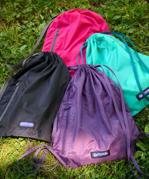OUTDOOR PRODUCTS(アウトドアプロダクツ)の「RIPSTOP KNAPSACK(バックパック/リュック・レディース・ブラック/ピンク系その他/ブルー系その他/パープル・FREE)」の22枚目の写真