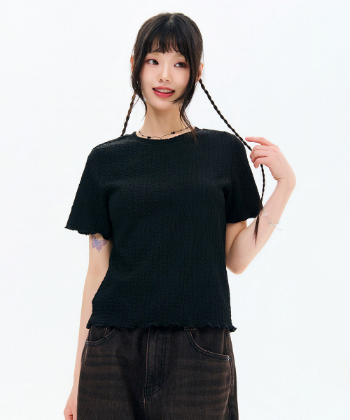 CHASECULT(チェイスカルト)の「レディース クリング 半袖Tシャツ-FBRG5868D03(Tシャツ/カットソー・レディース・ブラック・85/90)」の1枚目の写真