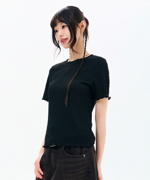 CHASECULT(チェイスカルト)の「レディース クリング 半袖Tシャツ-FBRG5868D03(Tシャツ/カットソー・レディース・ブラック・85/90)」の2枚目の写真