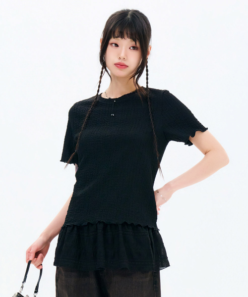 CHASECULT(チェイスカルト)の「レディース クリング 半袖Tシャツ-FBRG5868D03(Tシャツ/カットソー・レディース・ブラック・85/90)」の5枚目の写真