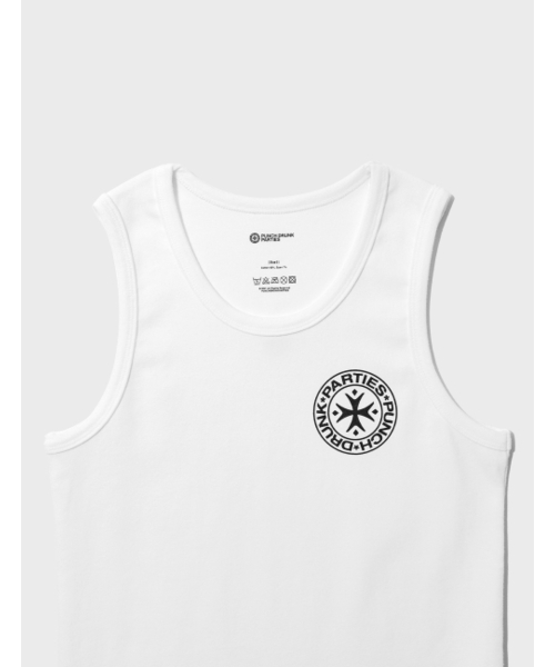 PUNCH DRUNK PARTIES(パンチドランクパーティーズ)の「Unisex Circle Logo Sleeveless (OFF WHITE)(Tシャツ/カットソー・メンズ・その他・1/2/3)」の5枚目の写真