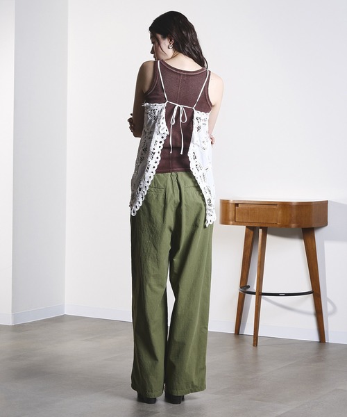 ROSE BUD(ローズバッド)の「(mag.by c)BATTEN LACE CAMISOLE(キャミソール・レディース・ホワイト/レッド・ONE SIZE)」の8枚目の写真