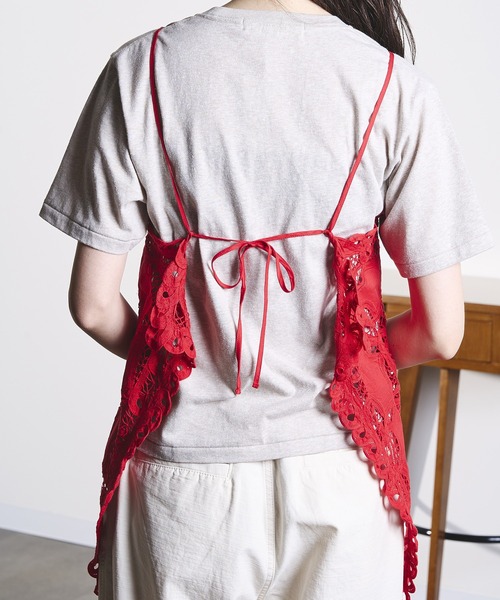 ROSE BUD(ローズバッド)の「(mag.by c)BATTEN LACE CAMISOLE(キャミソール・レディース・ホワイト/レッド・ONE SIZE)」の18枚目の写真