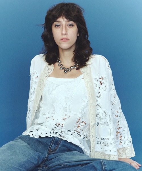 ROSE BUD(ローズバッド)の「(mag.by c)BATTEN LACE CAMISOLE(キャミソール・レディース・ホワイト/レッド・ONE SIZE)」の19枚目の写真