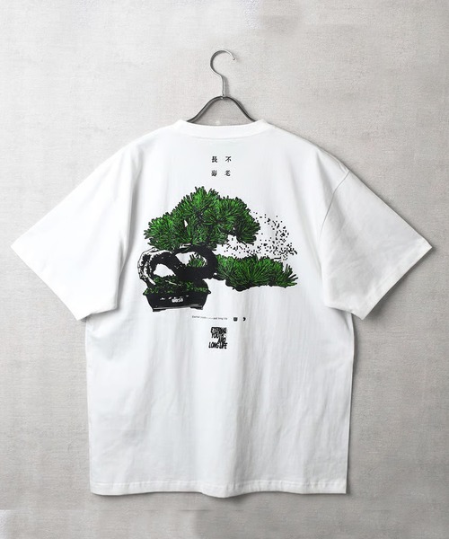 WBSB(ダブルビーエスビー)の「WBSB/ダブルビーエスビー Bonsai S/S TEE 半袖Tシャツ クルーネック プリント メンズ 秋 秋服 2026年秋冬(Tシャツ/カットソー・メンズ・ホワイト/ブラック/グレー・L/XL/M)」の1枚目の写真