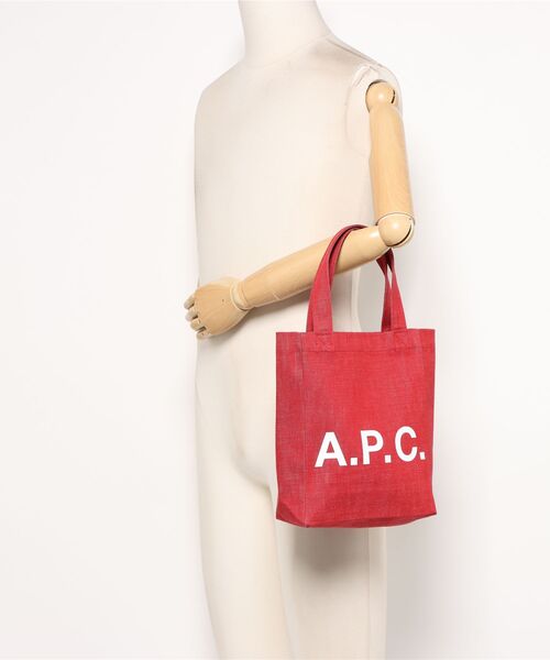 A.P.C.（アーペーセー）の「TOTE LOU SMALL（トートバッグ・レディース・レッド・ONESIZE）」の5枚目の写真