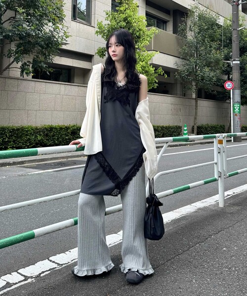CITEN(シテン)の「<CITEN>スソフリルカットパンツ(その他パンツ・レディース・ライトグレー/ブラック・M/S)」の20枚目の写真