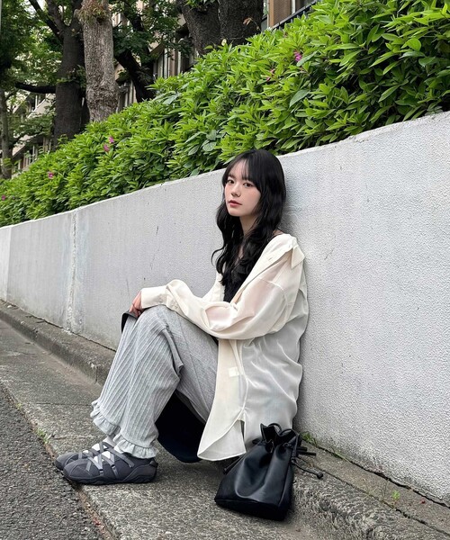 CITEN(シテン)の「<CITEN>スソフリルカットパンツ(その他パンツ・レディース・ライトグレー/ブラック・M/S)」の21枚目の写真