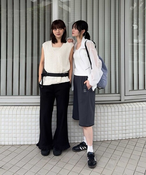 CITEN(シテン)の「<CITEN>スソフリルカットパンツ(その他パンツ・レディース・ライトグレー/ブラック・M/S)」の22枚目の写真