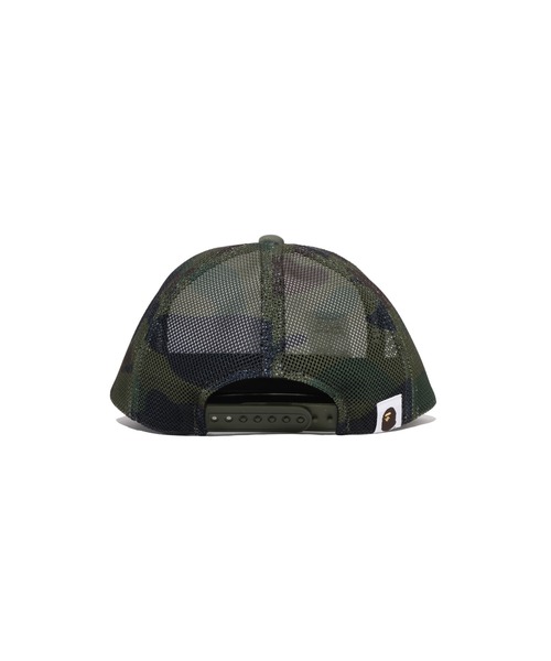 A BATHING APE(アベイシングエイプ)の「1ST CAMO COLLEGE MESH CAP(キャップ・キッズ・イエロー/グリーン・FREE)」の5枚目の写真