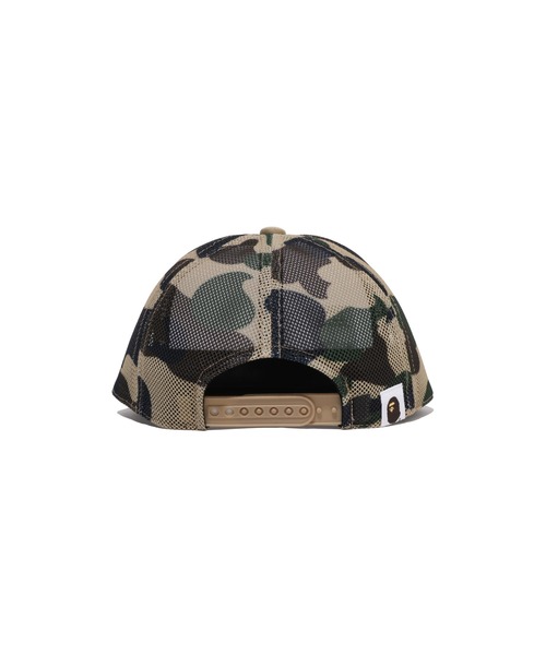 A BATHING APE(アベイシングエイプ)の「1ST CAMO COLLEGE MESH CAP(キャップ・キッズ・イエロー/グリーン・FREE)」の6枚目の写真