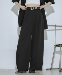4size展開/セットアップ可】ダブルタックワイドスラックス（スラックス