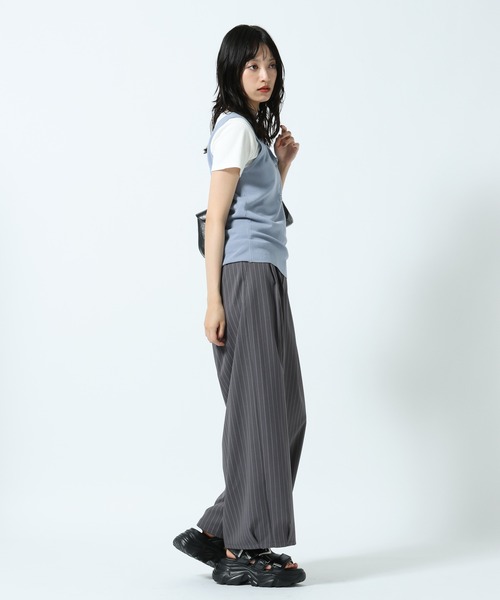 PAGEBOY（ページボーイ）の「【イージーケア/接触冷感/UVカット/セットアップ対応】シフトセットワイドパンツ（スラックス・レディース・ネイビー系/グレー系その他/ブラック・FREE）」の17枚目の写真