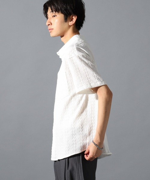 LAND MUSEUM(ランドミュージアム)の「LAND MUSEUM/無地柄シャツ(シャツ/ブラウス・メンズ・ホワイト/ブラック・LARGE/MEDIUM)」の8枚目の写真