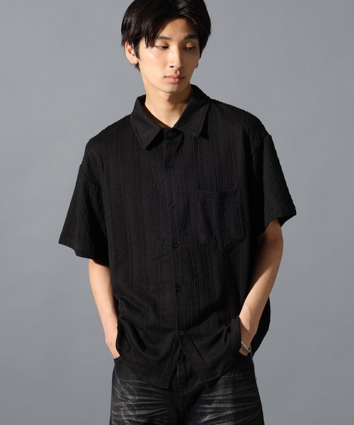 LAND MUSEUM(ランドミュージアム)の「LAND MUSEUM/無地柄シャツ(シャツ/ブラウス・メンズ・ホワイト/ブラック・LARGE/MEDIUM)」の10枚目の写真