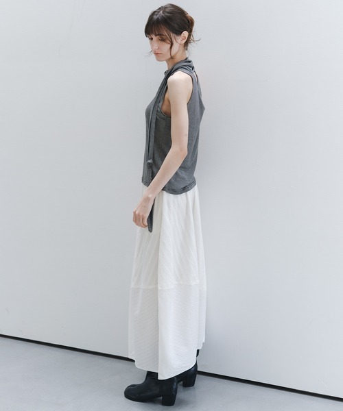 tageechita(タジチタ)の「【tageechita】テクスチャーミックス バルーンスカート(スカート・レディース・アイボリー/ライトブルー・L/M/S)」の22枚目の写真