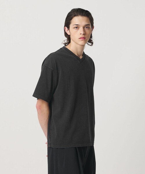 MONKEY TIME（モンキータイム）の「ウォッシュド Vネック Tシャツ（Tシャツ/カットソー・メンズ・ブラック/コバルトブルー・L/M/S/XL）」の10枚目の写真