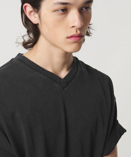 MONKEY TIME（モンキータイム）の「ウォッシュド Vネック Tシャツ（Tシャツ/カットソー・メンズ・ブラック/コバルトブルー・L/M/S/XL）」の12枚目の写真