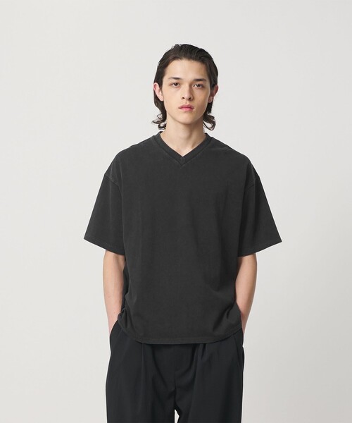 MONKEY TIME（モンキータイム）の「ウォッシュド Vネック Tシャツ（Tシャツ/カットソー・メンズ・ブラック/コバルトブルー・L/M/S/XL）」の13枚目の写真