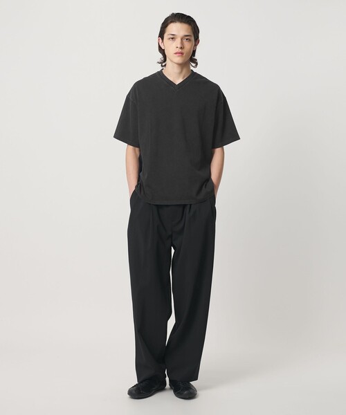 MONKEY TIME（モンキータイム）の「ウォッシュド Vネック Tシャツ（Tシャツ/カットソー・メンズ・ブラック/コバルトブルー・L/M/S/XL）」の14枚目の写真