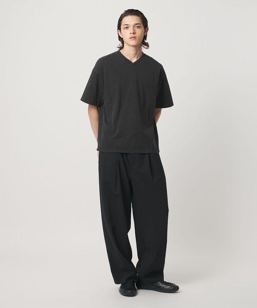 MONKEY TIME（モンキータイム）の「ウォッシュド Vネック Tシャツ（Tシャツ/カットソー・メンズ・ブラック/コバルトブルー・L/M/S/XL）」の15枚目の写真