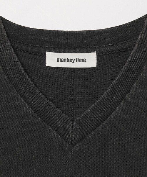 MONKEY TIME（モンキータイム）の「ウォッシュド Vネック Tシャツ（Tシャツ/カットソー・メンズ・ブラック/コバルトブルー・L/M/S/XL）」の21枚目の写真