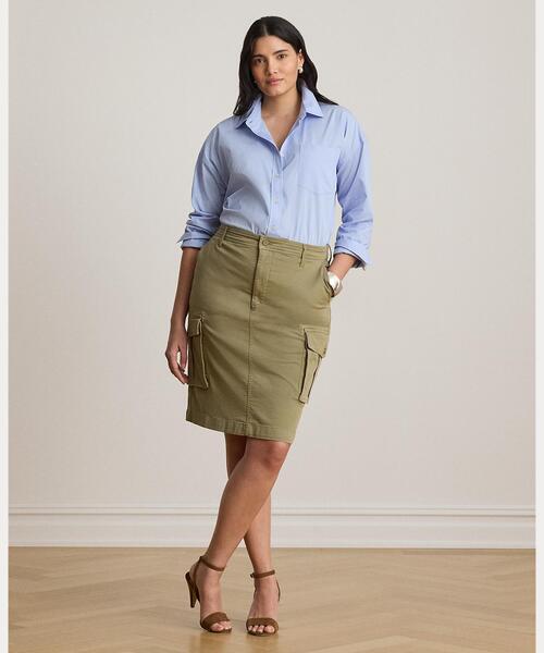 LAUREN RALPH LAUREN(ローレン ラルフ ローレン)の「ストレッチ チノ カーゴ ペンシル スカート(スカート・レディース・グリーン系2・2/0/4/6/00)」の7枚目の写真