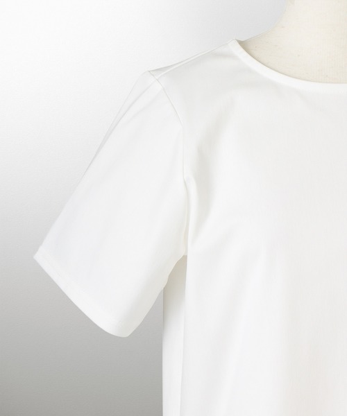 HUIT bouquet(ユイット)の「アシンメトリー フリルスリーブ Tシャツ HUIT(Tシャツ/カットソー・レディース・ホワイト系その他/ホワイト系その他2・M)」の7枚目の写真