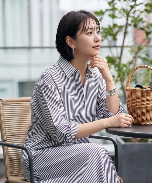 STYLE DELI（スタイルデリ）の「【DELI by】ステンレススチールウェーブピアス（ピアス（両耳用）・レディース・ゴールド/シルバー・FREE）」の7枚目の写真