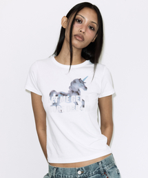 シェドウユニコーンTシャツ(ホワイト) F26QB057