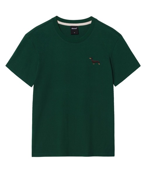 OKSTAR（オクスター）の「ダックスフント刺繍半袖（Tシャツ/カットソー・レディース・ホワイト/ブラック/ダークグレー/グレー/ネイビー/ベージュ/ダークグリーン/チャコール/ダークブルー/クリーム/ライトグレー/ライトベージュ/カーキ・SMALL/LARGE/MEDIUM/X-LARGE/2XL/3XL/4XL）」の10枚目の写真