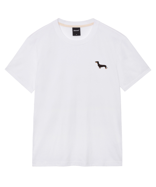 OKSTAR（オクスター）の「ダックスフント刺繍半袖（Tシャツ/カットソー・レディース・ホワイト/ブラック/ダークグレー/グレー/ネイビー/ベージュ/ダークグリーン/チャコール/ダークブルー/クリーム/ライトグレー/ライトベージュ/カーキ・SMALL/LARGE/MEDIUM/X-LARGE/2XL/3XL/4XL）」の18枚目の写真