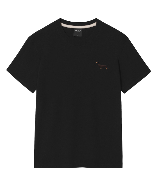 OKSTAR（オクスター）の「ダックスフント刺繍半袖（Tシャツ/カットソー・レディース・ホワイト/ブラック/ダークグレー/グレー/ネイビー/ベージュ/ダークグリーン/チャコール/ダークブルー/クリーム/ライトグレー/ライトベージュ/カーキ・SMALL/LARGE/MEDIUM/X-LARGE/2XL/3XL/4XL）」の19枚目の写真