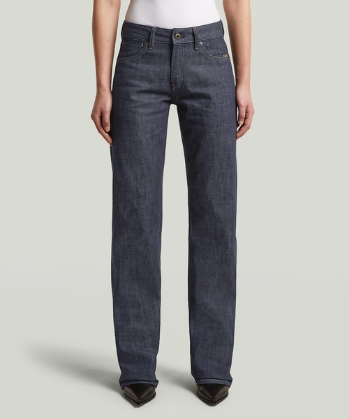 G-STAR(ジースター)の「G-Straight Selvedge Jeans/セルビッジストレートジーンズ/L28(デニムパンツ・レディース・ダークインディゴブルー・26inch/25inch/27inch)」の1枚目の写真