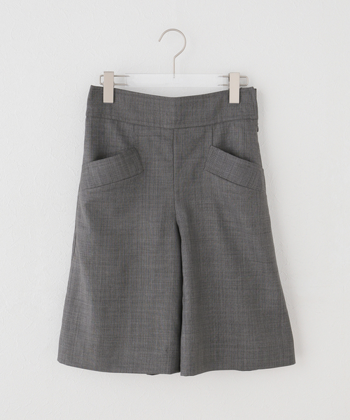 GANNI(ガニー)の「GANNI / ガニー Wool Melange Suiting Low Waisted B(その他パンツ・レディース・チャコールグレー・34/32)」の1枚目の写真