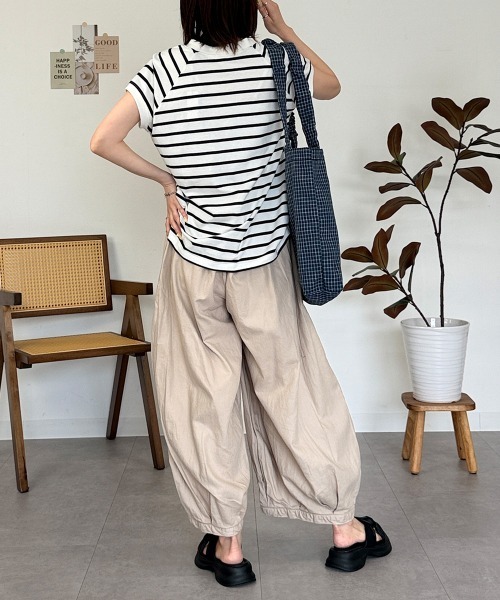 RCD(アールシーディー)の「綿麻キュロットピエロパンツ(その他パンツ・レディース・ベージュ/ブラック/チャコールグレー・L/M/3L/LL/4L)」の17枚目の写真
