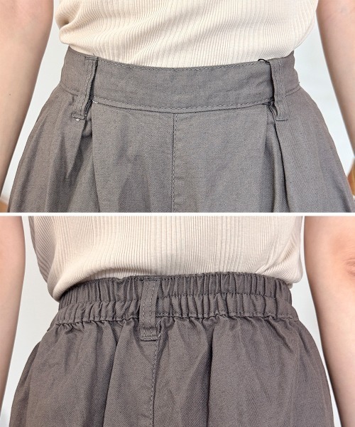 RCD(アールシーディー)の「綿麻キュロットピエロパンツ(その他パンツ・レディース・ベージュ/ブラック/チャコールグレー・L/M/3L/LL/4L)」の18枚目の写真