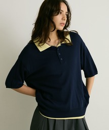PBLIM | 《UNISEX》2ピースレイヤードポロ / 2枚セット / サマーニット(ポロシャツ)