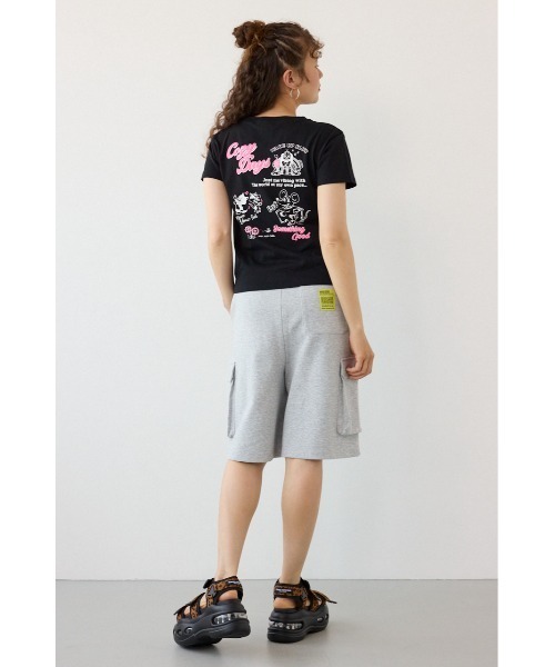 RODEO CROWNS WIDE BOWL（ロデオクラウンズワイドボウル）の「Doodle Cozy days Tシャツ（Tシャツ/カットソー・レディース・ブラック/オフホワイト/レッド・FREE）」の11枚目の写真
