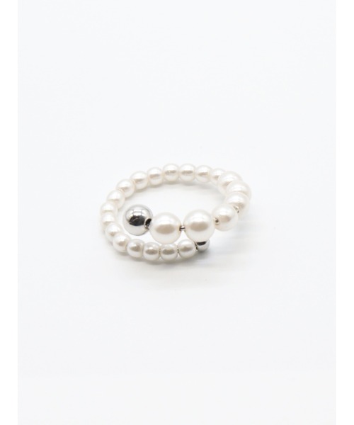 Bilan(ビラン)の「【BILAN】Spiral Pearl Ring/スパイラルパールリング(リング・レディース・ゴールド/シルバー・FREE)」の1枚目の写真
