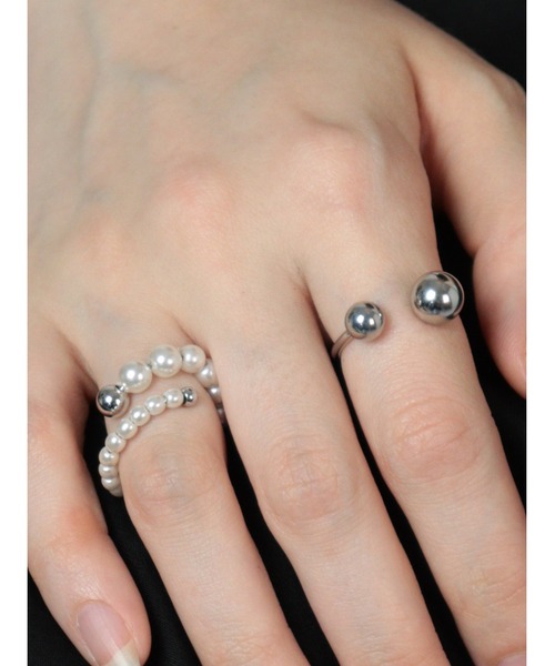 Bilan(ビラン)の「【BILAN】Spiral Pearl Ring/スパイラルパールリング(リング・レディース・ゴールド/シルバー・FREE)」の16枚目の写真