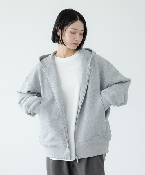 LOWRYS FARM(ローリーズファーム)の「【LFM(U)】ウラケスタッズZIPフーディ 1063424(パーカー・メンズ・グリーン/グレー/チャコールグレー・MEDIUM/LARGE)」の10枚目の写真