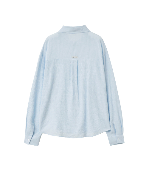 RENSE(レンセ)の「Crinkle Summer Shirt Blue(シャツ/ブラウス・レディース・その他・OS)」の4枚目の写真